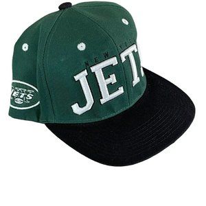 New York Jets Licensed Football Adjustable Flat Bill Sanpback Hat Cap New NFL